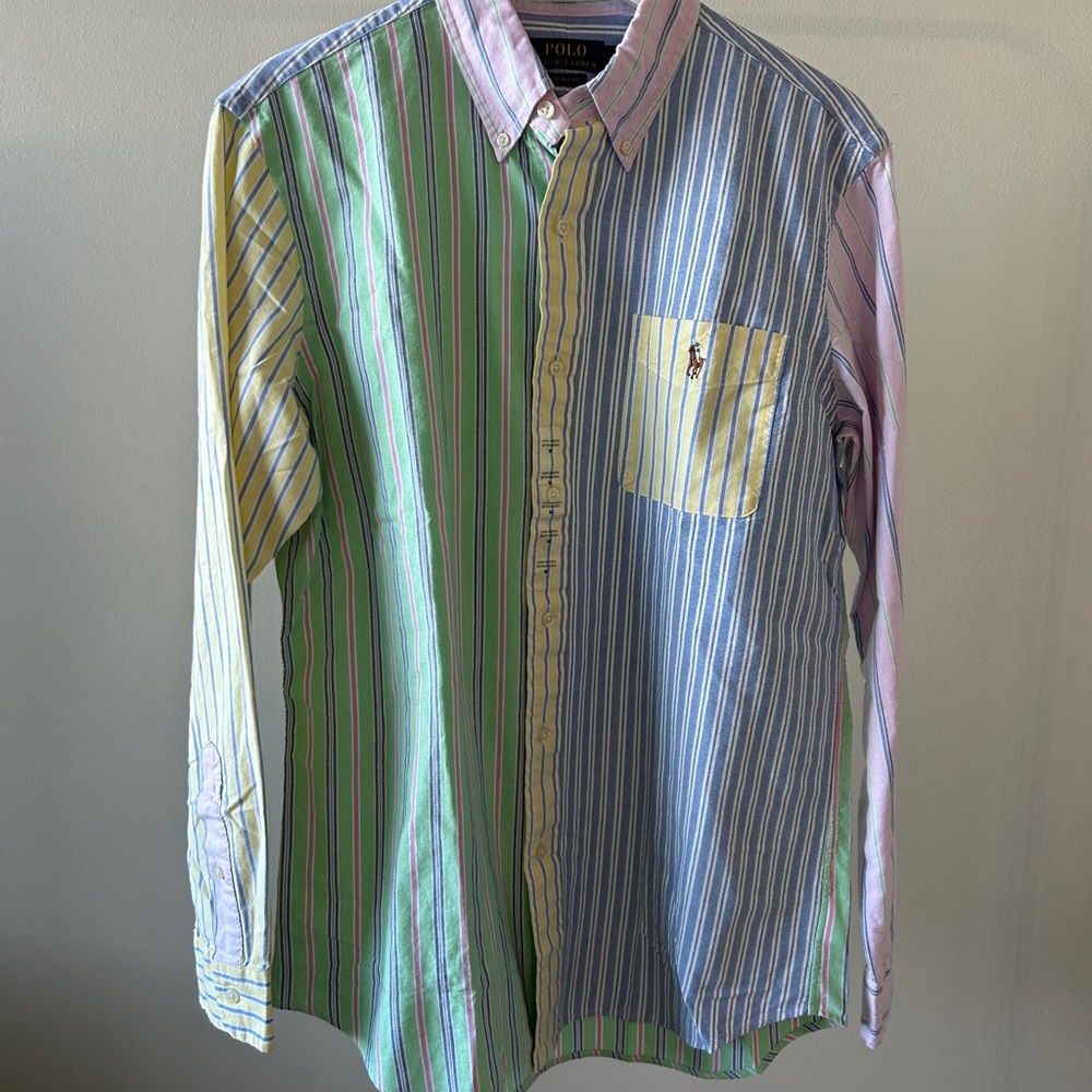 Polo by Ralph Lauren Pastel Multistripe Button-Down Shirt